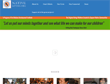 Tablet Screenshot of nativegiving.org